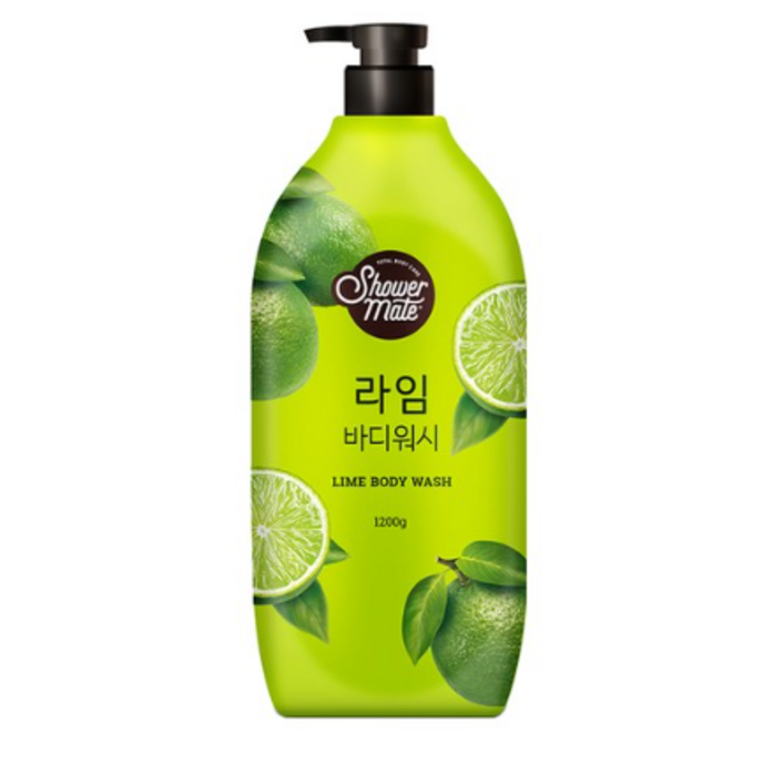 샤워메이트 내추럴 바디워시 라임, 1.2kg, 12개 샤워메이트 내추럴 바디워시 라임, 1.2kg, 12개