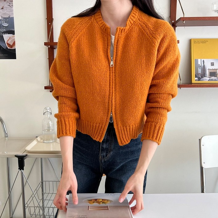 ROUET_MADE 젠카 투웨이 집업 가디건_RUBCDAA0016