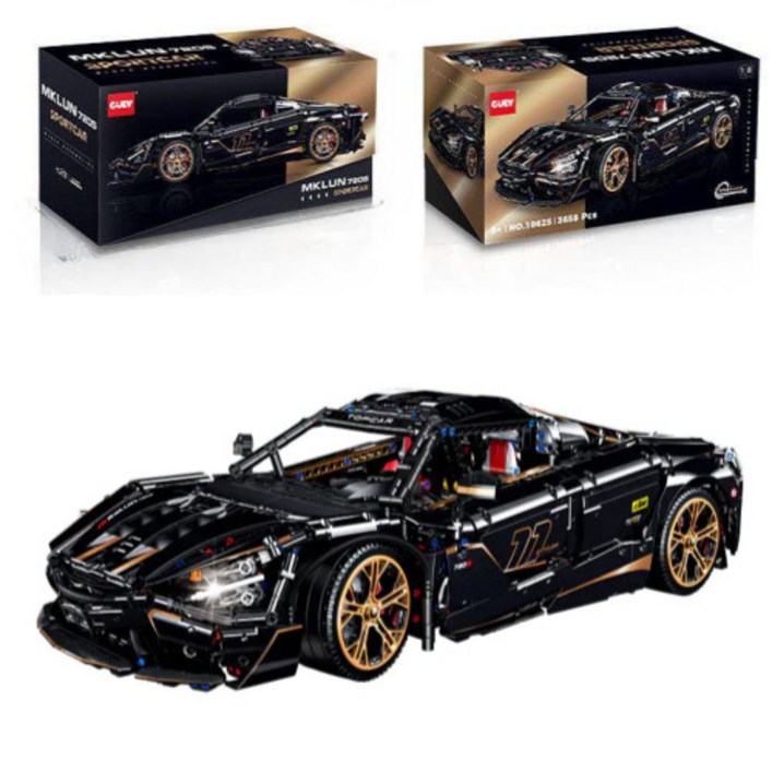 [브릭스피드] 호환 블럭 조립 장난감 맥라렌 720S 블랙 에디션 3658pcs