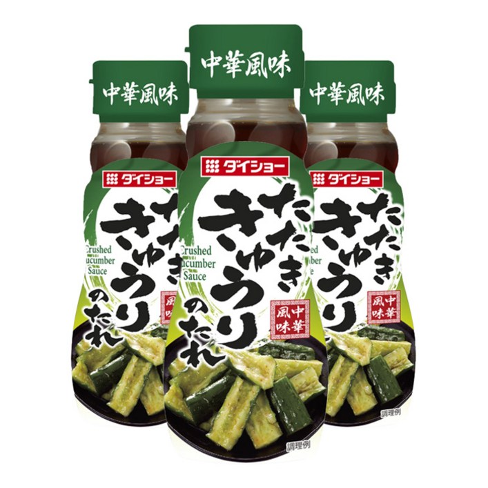 다이쇼 오이 탕탕이 중화요리풍 양념, 3개, 150ml