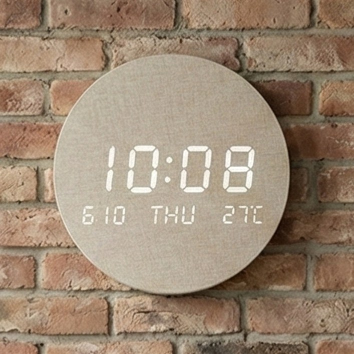 벨레스 무선 LED 인테리어 벽시계