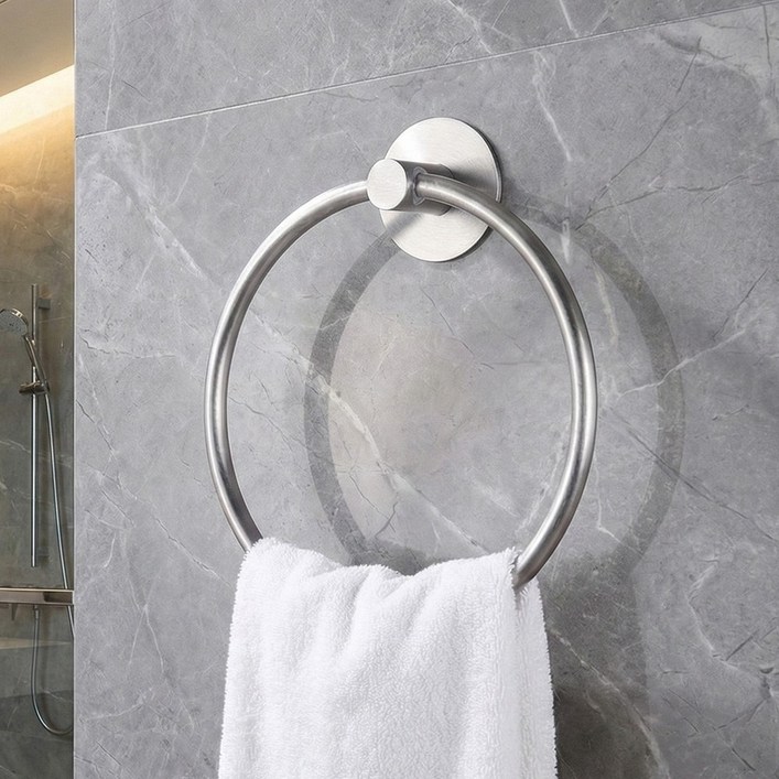 무타공 접착 304 스텐 욕실 수건걸이