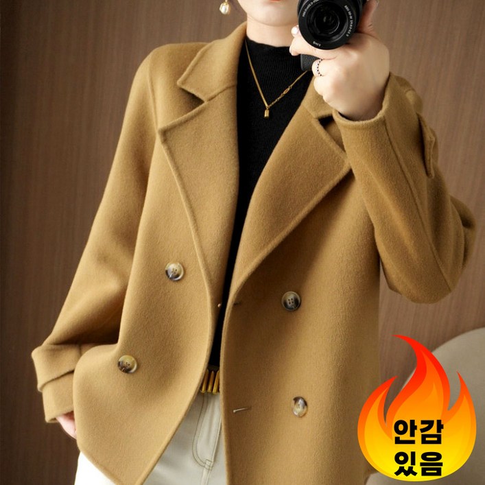 Modern Fashion 트렌치 하프 여성 정장 자켓 루즈핏 데일리 코트 Modern Fashion 트렌치 하프 여성 정장 자켓 루즈핏 데일리 코트