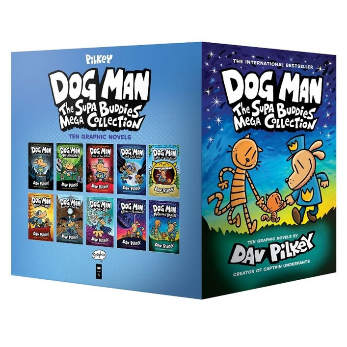 Dog Man #1-10 Boxed Set:The Supa Buddies Mega Collection