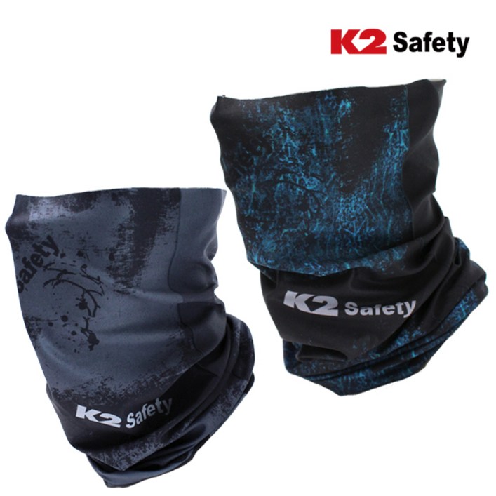 K2 safety 시원한 여름용 베이직 멀티 스카프 기능성, 블랙 - 쇼핑앤샵