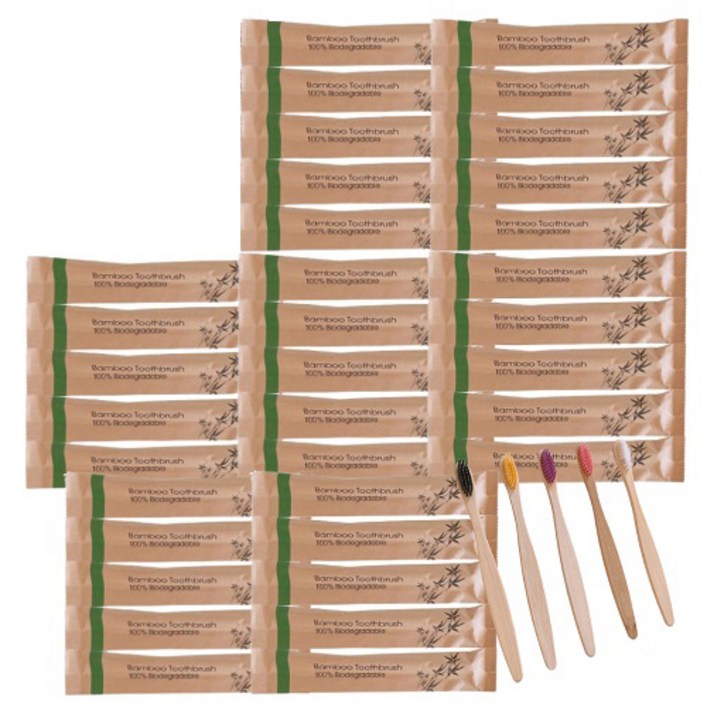 cp HEIGER bamboo 대나무 칫솔 40개입