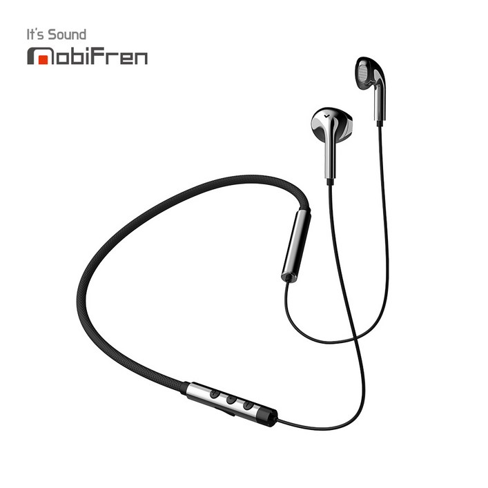 모비프렌 플렉스 L MFB-NB7100 블루투스 이어폰, 블랙, MFB-NB7100