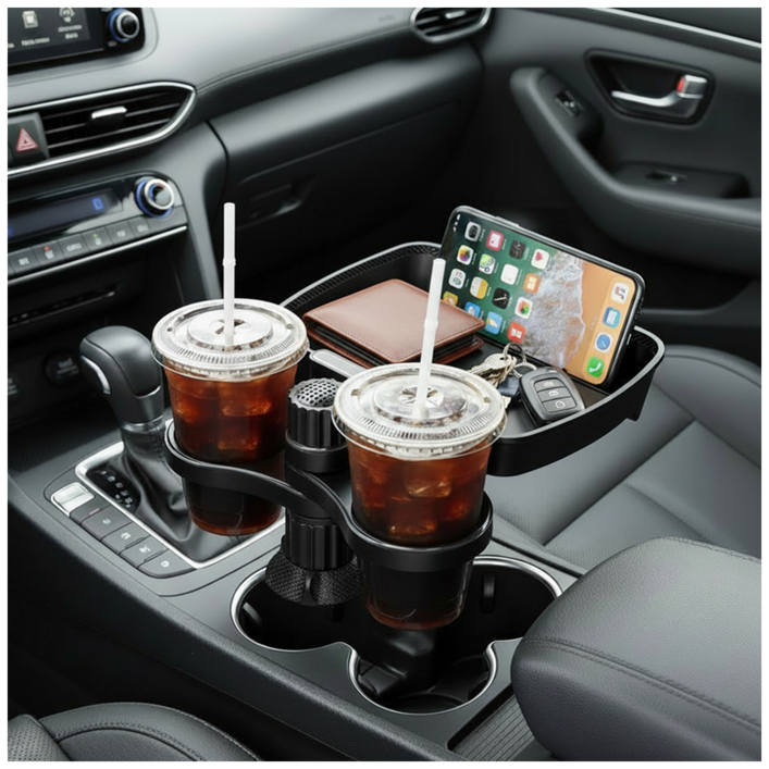 레츠굿 차량용 트레이 컵홀더 거치대