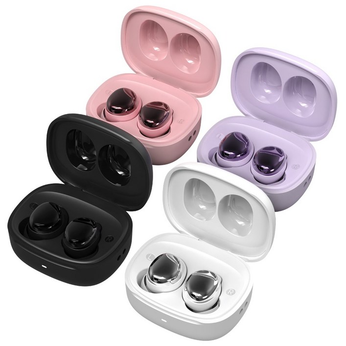 로랜텍 초미니 파스텔 커널형 버즈 무선 블루투스 이어폰, 화이트, RSM-R520