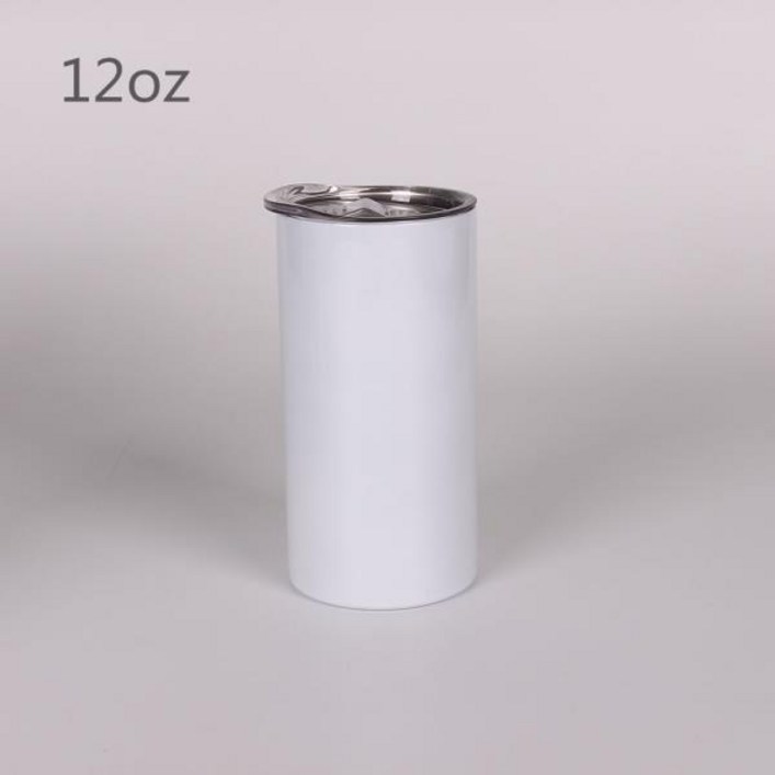 화이트 승화 텀블러 블랭크 10oz 12oz 15oz 17oz 20oz 30oz DIY 선물용 열 프레스 텀블러 용 빈 스테인레스
