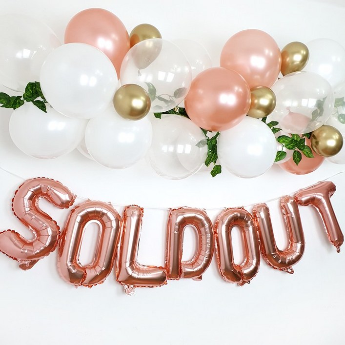 클라우드 벌룬 풍선가랜드 생일파티 브라이덜샤워파티 베이비샤워파티, 실버믹스