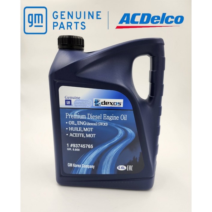 지엠 GM 쉐보레 순정 엔진오일 DEXOS2 덱소스2 5W30 5.6L P93745765, 5.6L, 1개 지엠 GM 쉐보레 순정 엔진오일 DEXOS2 덱소스2 5W30 5.6L P93745765, 5.6L, 1개