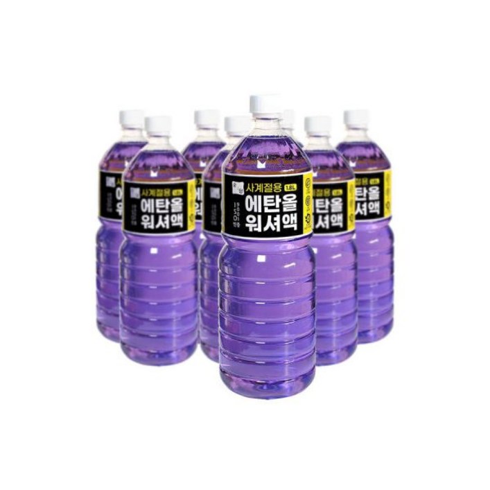 에탄올 사계절용 워셔액 1.8L 8개 순담 에탄올 워셔액, 1.8L, 8개 에탄올 사계절용 워셔액 1.8L 8개 순담 에탄올 워셔액, 1.8L, 8개