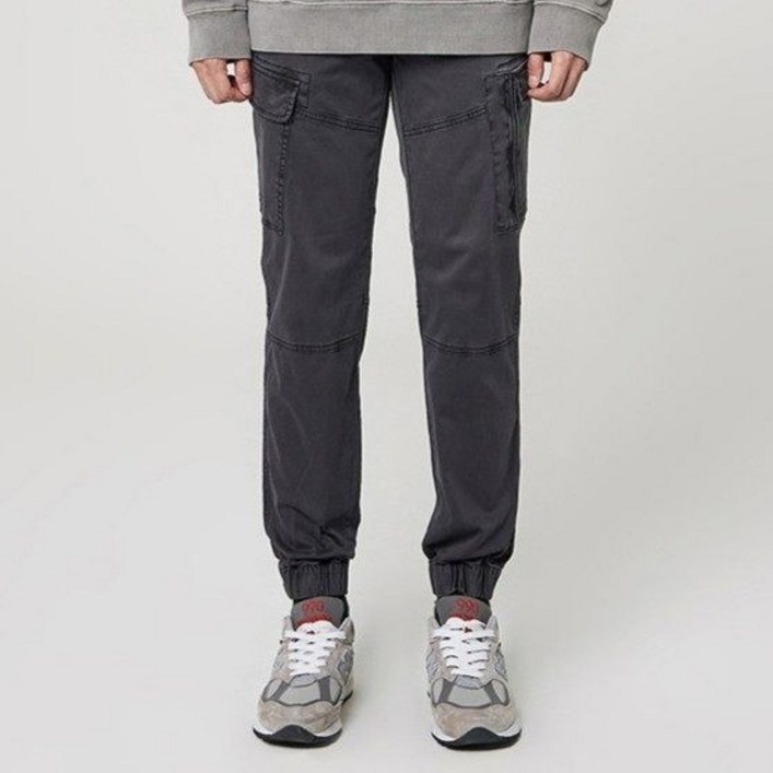 남성 32수 카고 가먼트다잉 조거팬츠B225PT270PGR