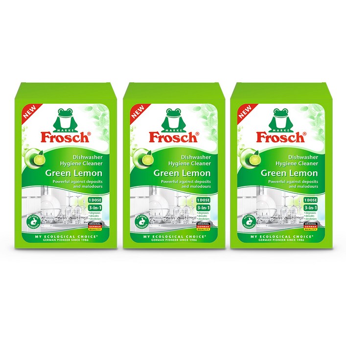 김혜자 세제 프로쉬 독일 식세기 클리너 1회분 125g 3개 식기세척기 내부 청소 세제, 125g, 3개