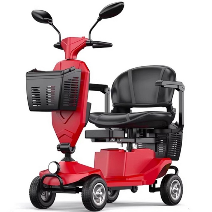 마실카트 트렁크에 실리는 어르신 노인 접이식 리튬 배터리 고급 안심 주행 전동 스쿠터 효도 전동카트