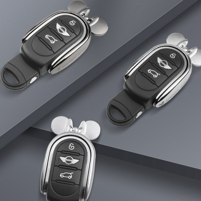[ 도우팩토리 ] 미니쿠퍼 미키 슬림 키케이스, F바디 전용, 메탈 재질, 3가지 칼라, 실버메탈