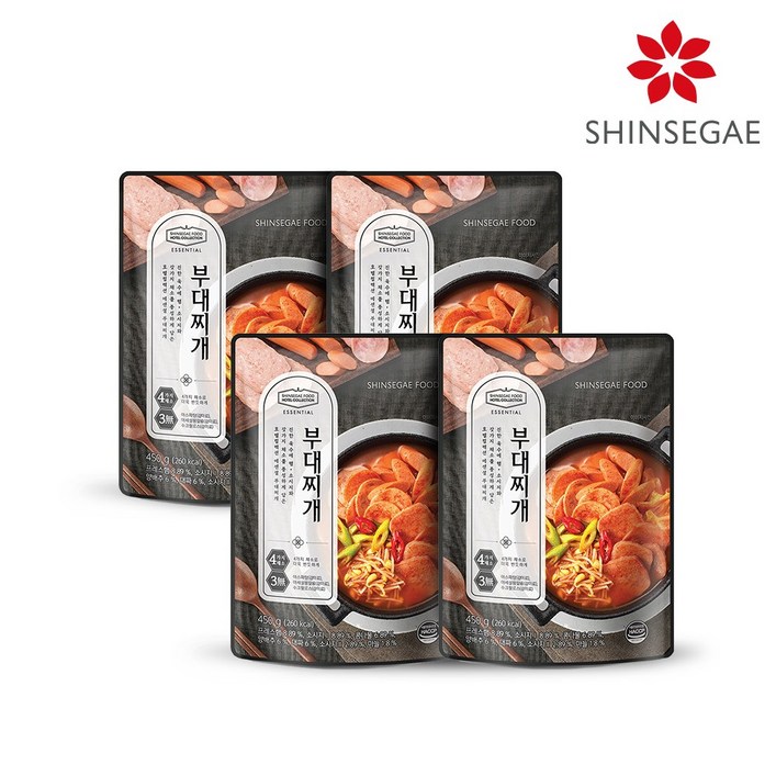 신세계푸드 호텔컬렉션 에센셜 부대찌개 450g x 4팩