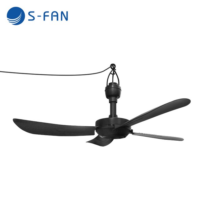 실링팬 천장 선풍기 가정용 천장형 캠핑 타프팬 SFAN50 220V 롱버전 블랙