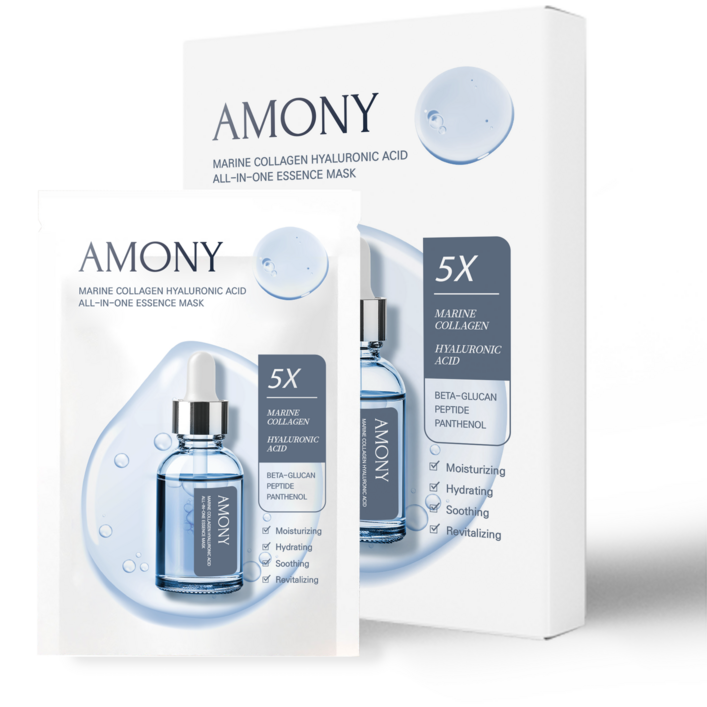 아모니 마린콜라겐 히알루론산 올인원 에센스 마스크팩 1개, 7개, 10개입