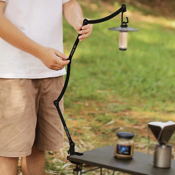4단각도 조절 테이블 랜턴스텐드 휴대용 랜턴걸이 보관파우치포함