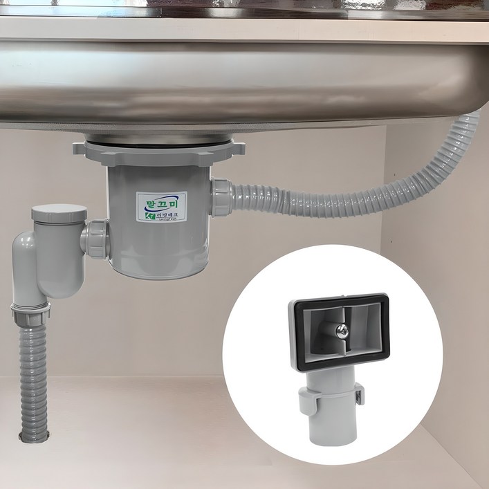 모나코올리브 국산 말끄미 1볼 대형 싱크대배수구  사각2 오버플로우