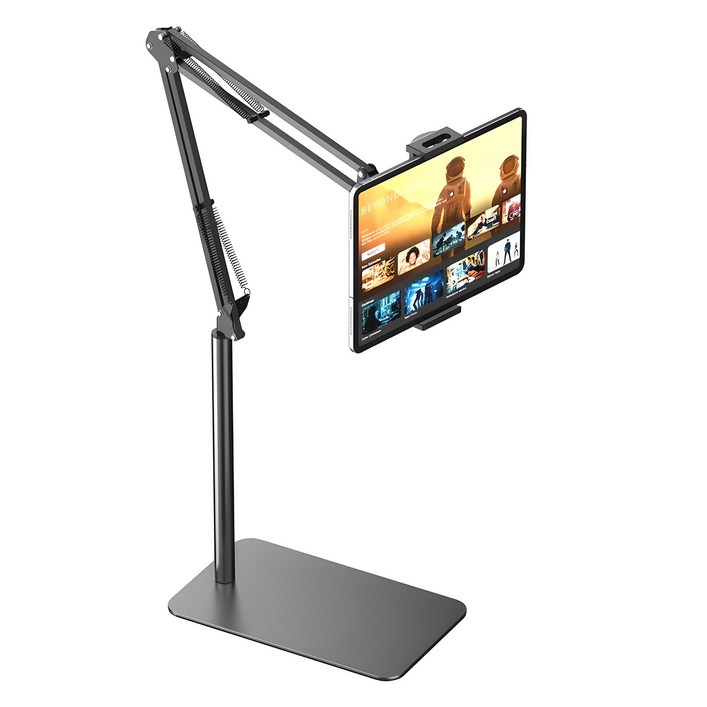 신지모루 자바라 스탠드 휴대폰 태블릿 거치대 140cm, 블랙, 1개, S600100007