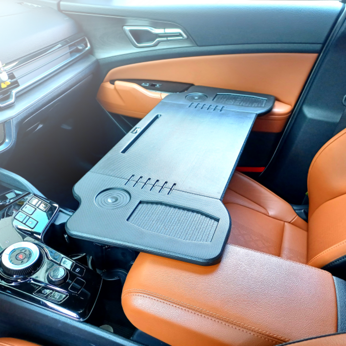 인더비클 차량테이블 2단 접이식 차량용테이블 폴딩 식탁 책상, 1개