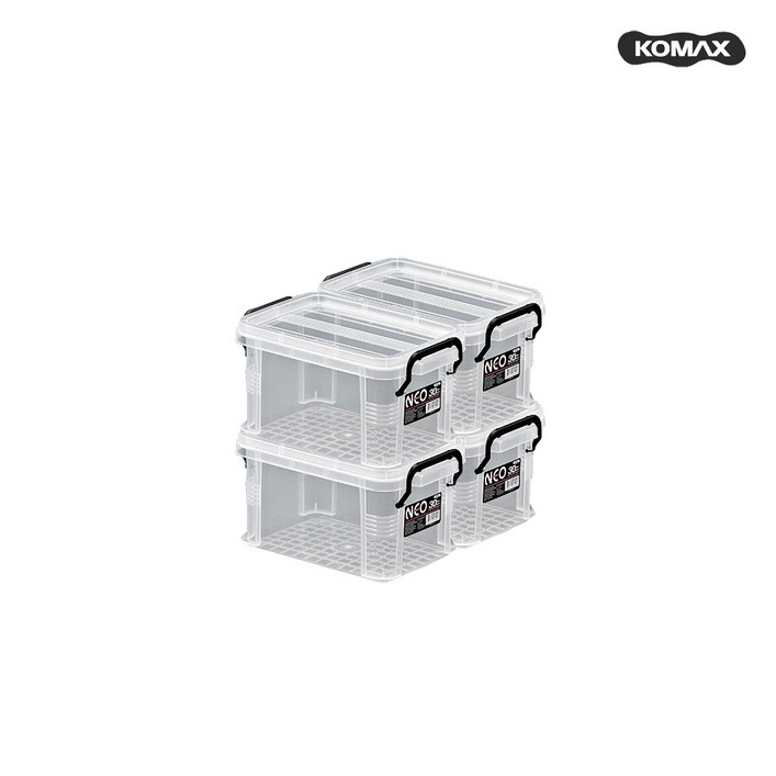 코멕스 네오박스 30 3L 리빙박스, 4개, 없음