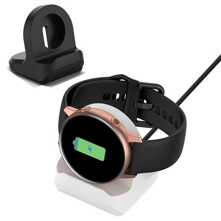 모퀸 갤럭시워치 호환 4 3 2 1 충전독 크래들 클래식 3 2 1 액티브 무선충전 스트랩 거치대 애플워치 호환1-6 충전독 거치대