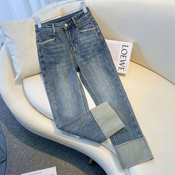 키첼세르아 롤업 데님 팬츠