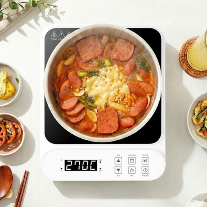 매직쉐프 1구 인덕션 식탁용 전기레인지 1인 미니 전기렌지 자취생 원룸