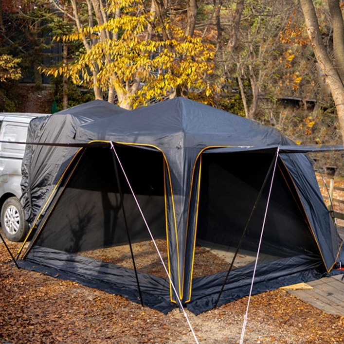 제드 오토듀얼팔레스EX 확장플라이 세트 차박 도킹텐트 투싼스타리아 도킹 블랙, 4, 블랙