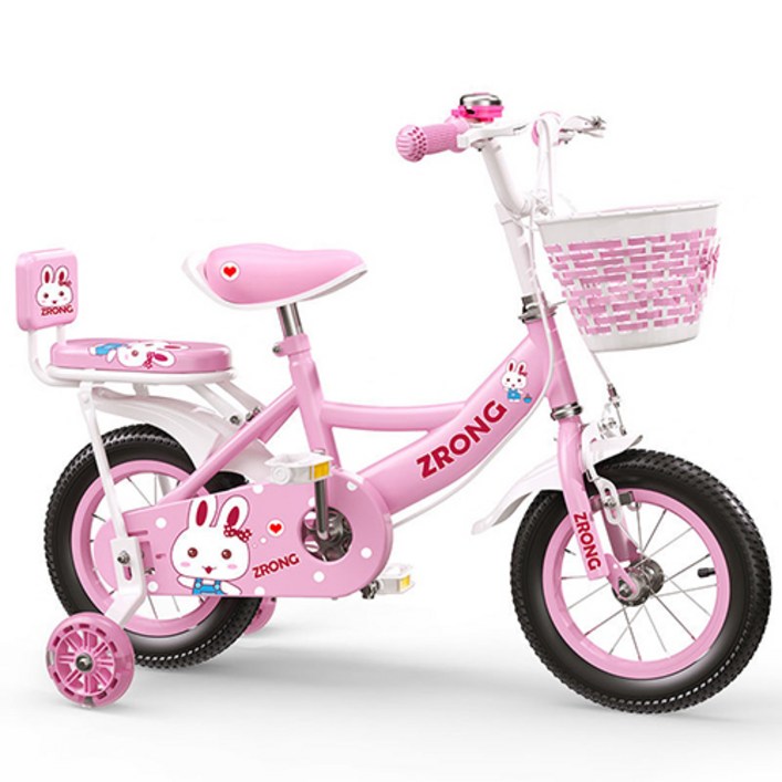초등자전거 [HJH]신상 키즈 바이크 남녀 키즈 바이크, 14인치, 핑크