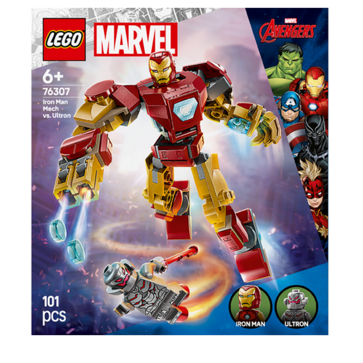 레고 슈퍼히어로 마블 아이언맨 로봇 대 울트론 76307