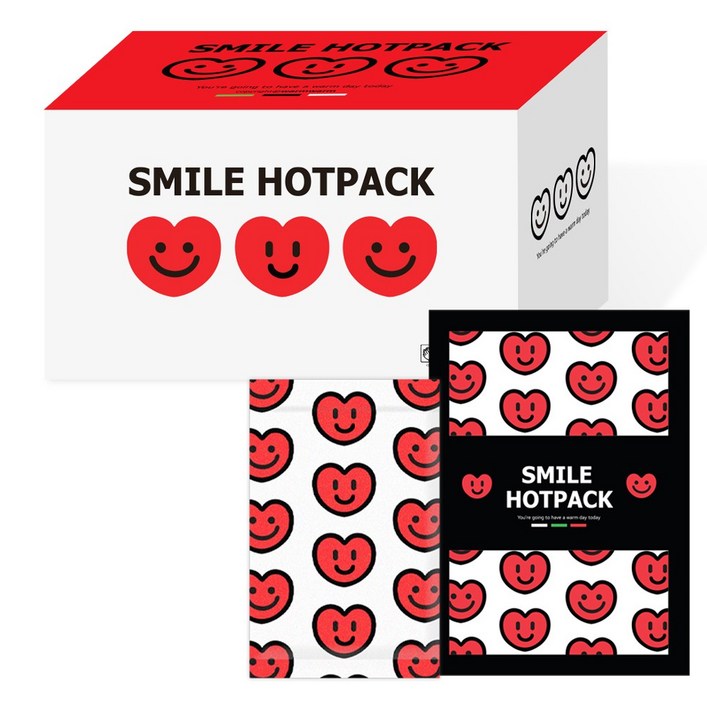 스마일 핫팩 손난로 흔드는 미니핫팩 어린이