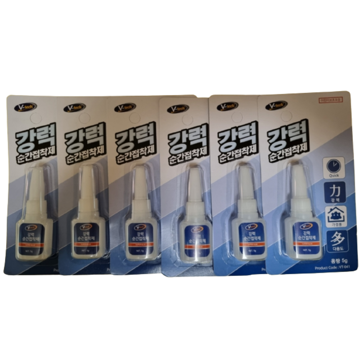 Vtech 순간접착제 5g VT041, 6개