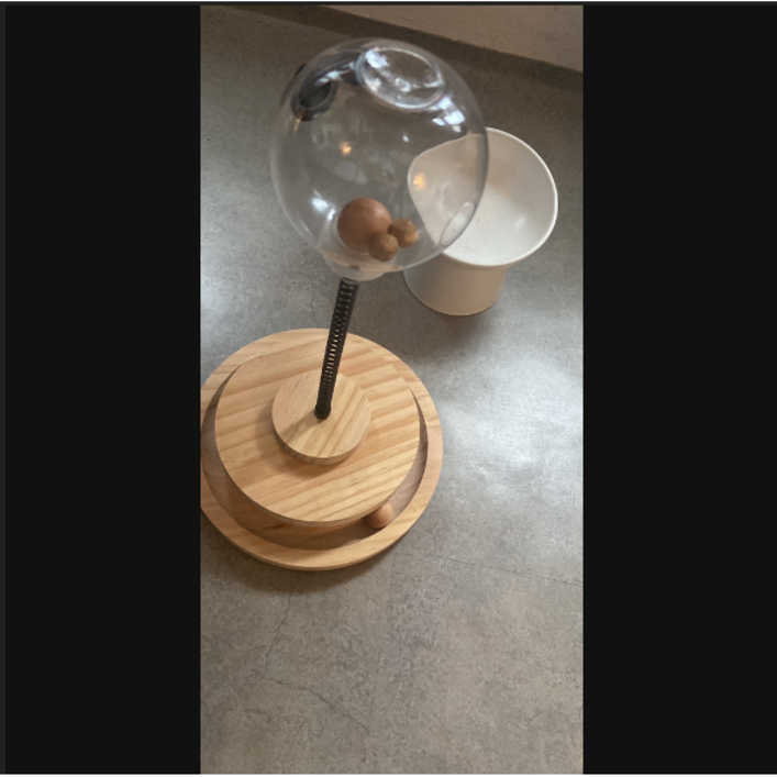 PETCA 고양이 우드 전구 퉁퉁 간식 장난감, 0 WOOD, 6개