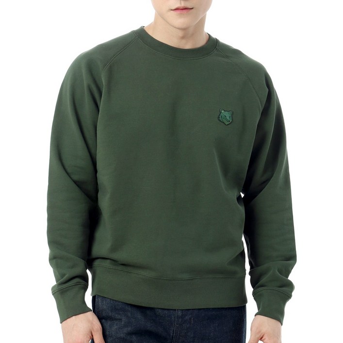 국내매장정품 메종키츠네 남성 맨투맨 BOLD FOX HEAD PATCH OVERSIZE SWEATSHIRT MM00304KM0001P391 볼드 폭스헤드 패치 오버사이즈