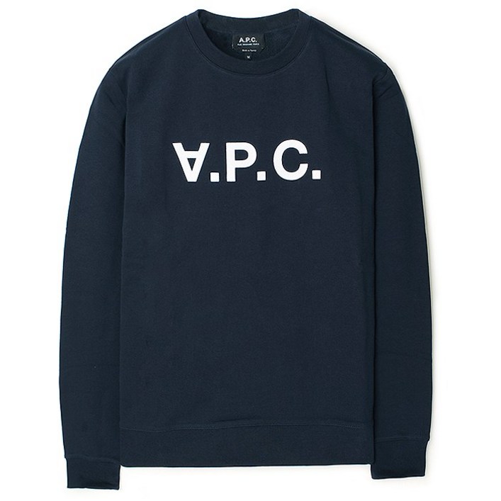 22SS 아페쎄 VPC 벨벳로고 맨투맨 네이비 COECQ H27378 IAK