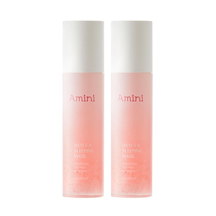 아미니 산소 미백 버블 슬리핑 수면마스크팩, 2개, 100g 아미니 산소 미백 버블 슬리핑 수면마스크팩, 2개, 100g