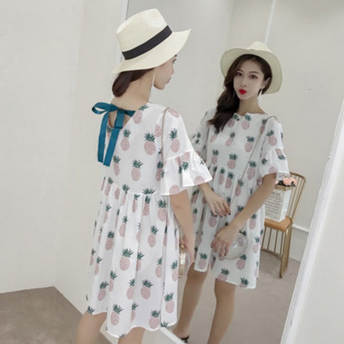 YHSHOP 숙녀 여름 패션 캐주얼 드레스