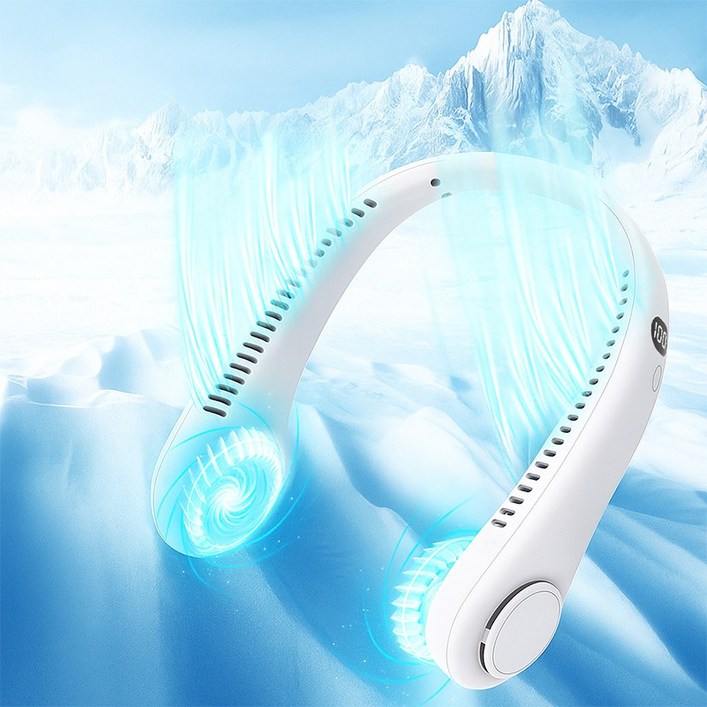 넥밴드선풍기 BLDC 넥 선풍기 휴대용 저소음 목선풍기