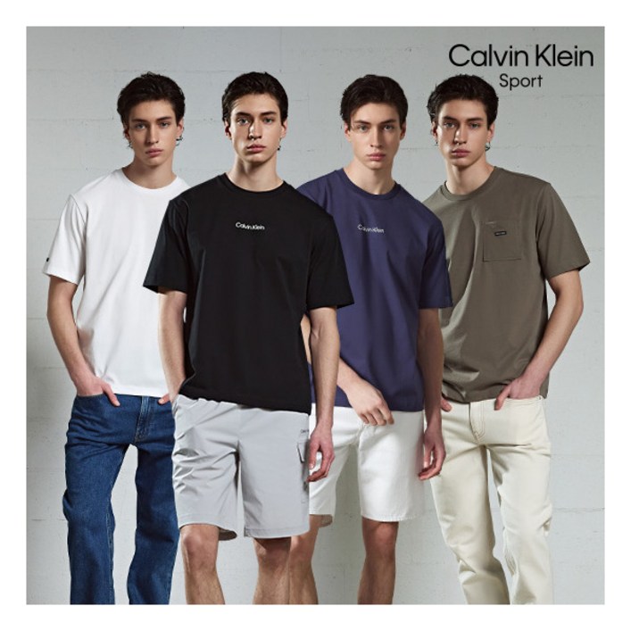 캘빈클라인스포츠 ○ 25SS 남성 시그니처 쿨 반팔티셔츠 4종