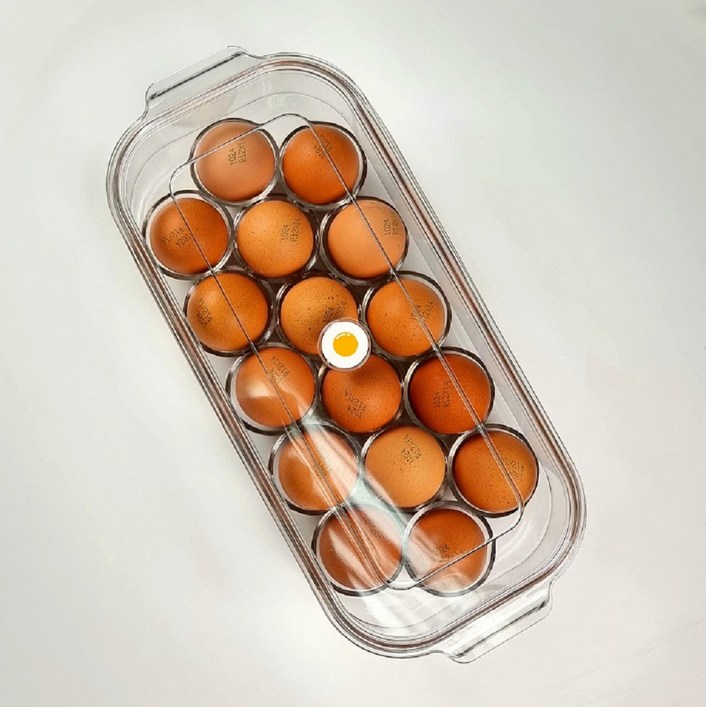 에그 트레이 계란 16 구 보관 용기 보관함 케이스 달걀 냉장고통 박스 - 쇼핑앤샵