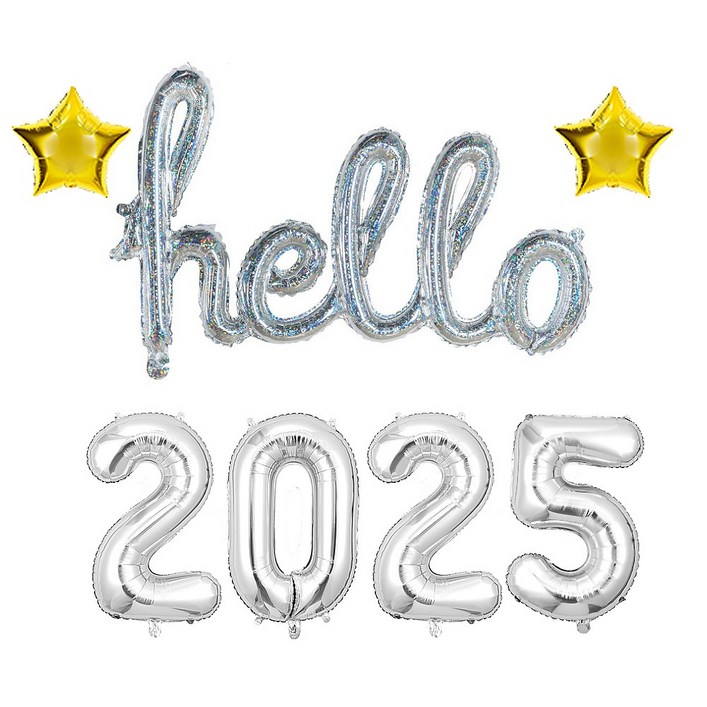 올리브파티 2024 2025 신년 파티 용품 풍선 세트 패키지
