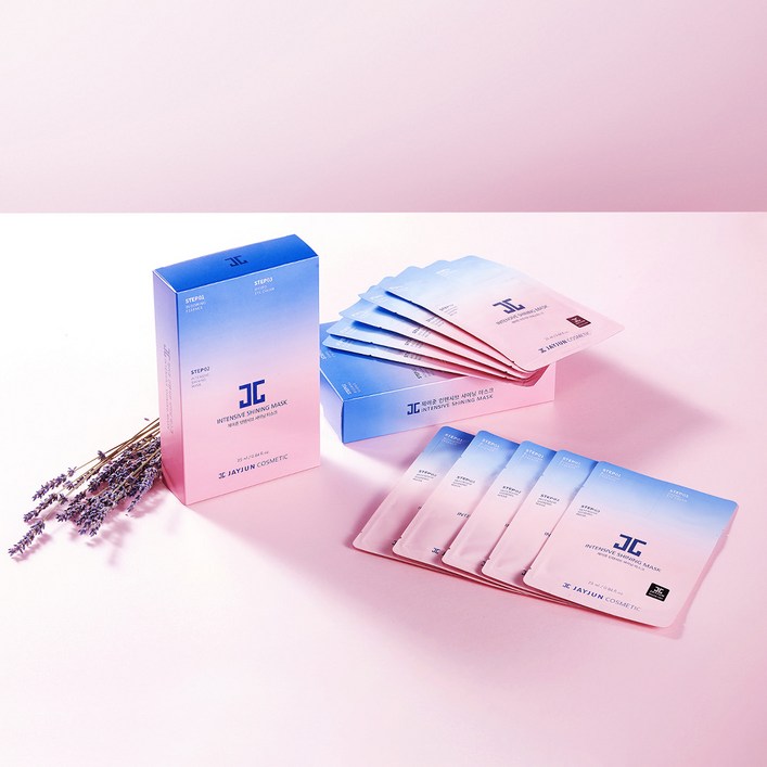제이준 인텐시브 샤이닝 3스텝 마스크팩 10매 미백 수분 주름개선 올인원 여행용
