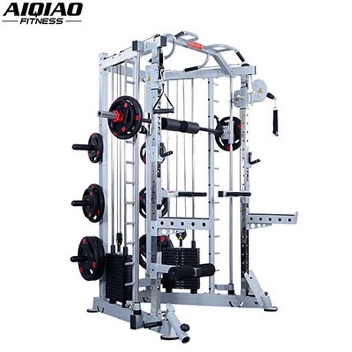 홈짐세트 파워랙 홈트 헬스장 레이닝 실내 운동기구, 종합트레이너1.8m파60kg 바벨칩