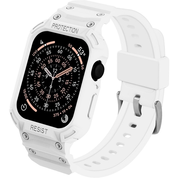 쿠산 일체형 애플워치 호환 스트랩 케이스 플렉서블 아머