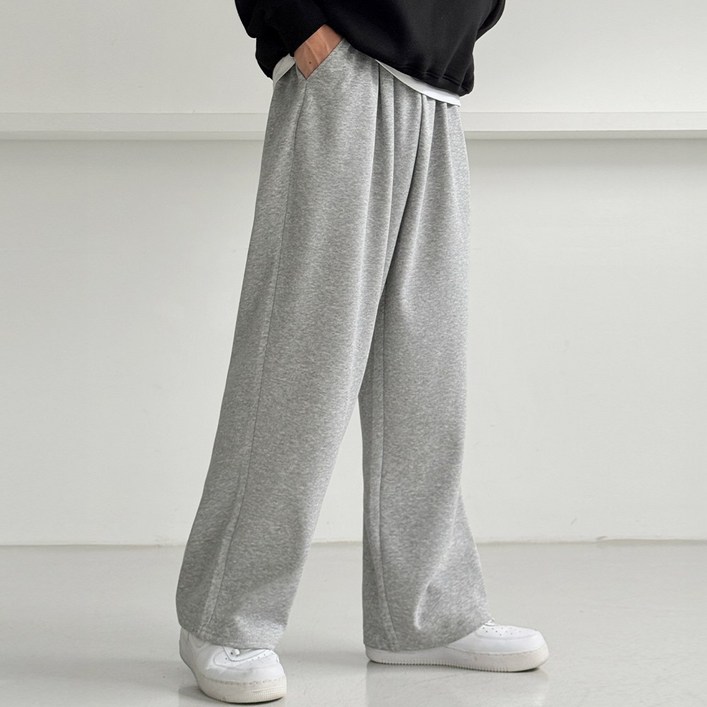 제제룩 남자 트레이닝 바지 원턱 와이드 츄리닝 벌룬 팬츠